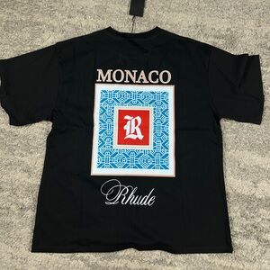 Rhude Monaco Black Tee Shirt Men’s Large